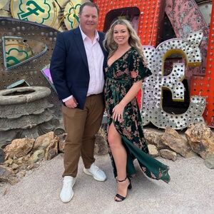 Baltic Born Velvet Maxi Dress- Green Floral- S